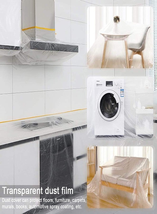 Homdum غطاء حماية الطلاء من هومدوم مع شريط لاصق بطول (1800 مم × 20 متر) - Image 5